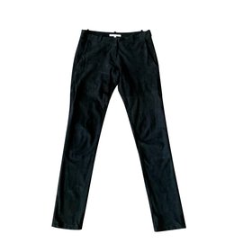 Maje-Black suede trousers MAJE size 34-Black