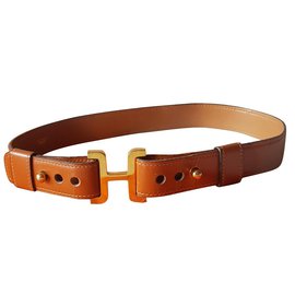 Hermès-Hermes Belt-Light brown