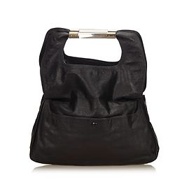 Chloé Fold-Over Nancy Clutch Nero