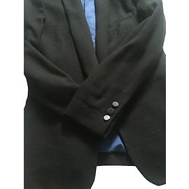 Les Petites Schwarze Jacke Roy Blaues Futter Schwarz
