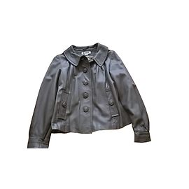 Autre Marque Ernest Jacke Lederjacke Taupe