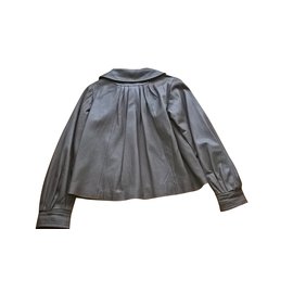 Autre Marque-Ernest Jacket leather jacket-Taupe
