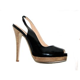 Kurt Geiger Peeptoe brevettato KG Nero