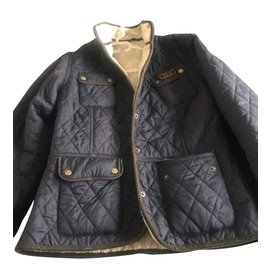 Barbour-Jacket size 40-Navy blue