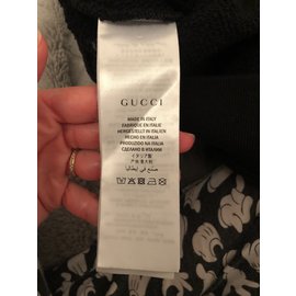 Gucci-GUCCI hoodie with sequins and jewels-Black