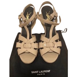 Saint Laurent-Sandals-Beige