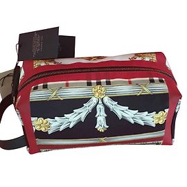 BURBERRY multicolorido Archive Scarf impressão de algodão e bolsa de couro Multicor