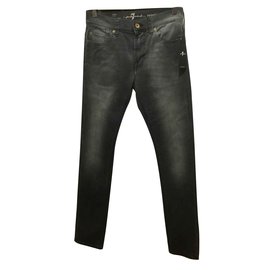 7 For All Mankind Vaqueros pitillo ronnie Gris antracita
