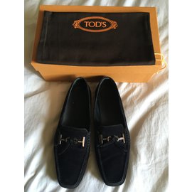 Tod's-Tod's black loafers.-Black