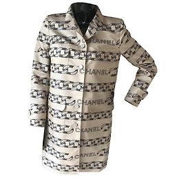 Chanel Trench Coats Bege