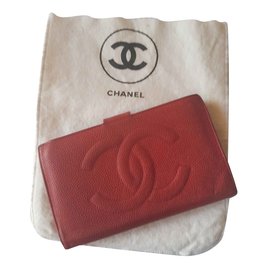 Chanel-portafogli-Rosso