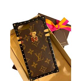 Louis Vuitton Cover iphone per baule per occhi Marrone
