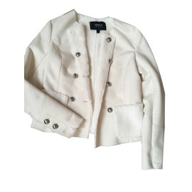 Armani-Faux fur jacket-Beige