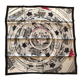 Hermès Hermes Square 70 Jogo Omnibus e Senhoras Brancas Branco