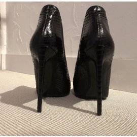 Yves Saint Laurent-Stiefel Ihres Teppichs-Schwarz,Weiß