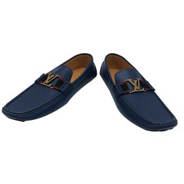 Louis Vuitton-Louis Vuitton loafers, Model: Monte-Carlo Navy Blue, Cut 42, new condition!-Navy blue