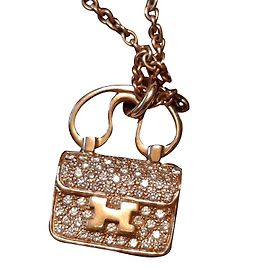 Hermès amulette constance or rose Rose