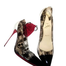 Christian Louboutin-Louboutin-Negro,Blanco