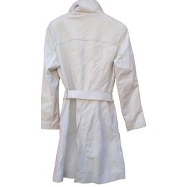 Sinéquanone-Leather jacket "SINEQUANONE"-White