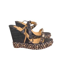 Christian Louboutin Sandals Blue Silver Blue