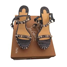 Christian Louboutin-Sandals-Blue