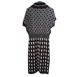 Jean Paul Gaultier-Mittellanges Kleid mit kurzen Ärmeln-Mehrfarben