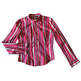 Sinéquanone blusa a righe con strisce T.38 Sinequanone Marrone Nero Rosso Crema
