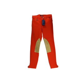 Ralph Lauren-Pantalones de estilo de montar-Naranja