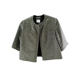 Chanel Jacke Grau