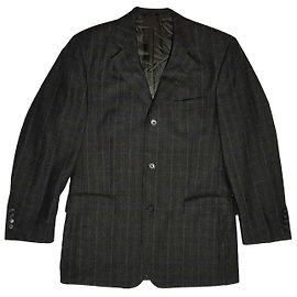 Blazer Bugatti masculino de lã com padrão tartan Multicor
