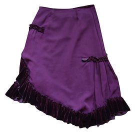 inconnue Wine Lee Skirt Polyester Other