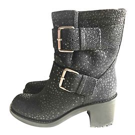 Botas Free Lance de piel negra Negro