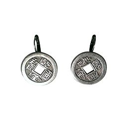 Gas Earrings Silver Metal 29mm Silvery