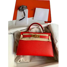 Hermès-Hermes Kelly Mini II C011 H071302-Arancione