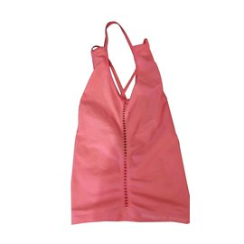 Top Versace Sport Rosa de Elastano Rosa
