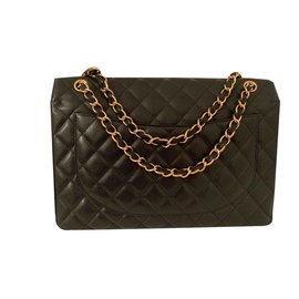 Chanel-Maxi Jumbo Chanel caviar-Noir