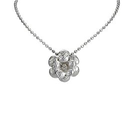Chanel Collier pendentif camélia Argenté