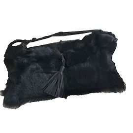Bolsa de ombro Zadig & Voltaire Rycki Preta de Pele Preto