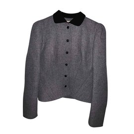 Balenciaga Grey Viscose Jacket Grey