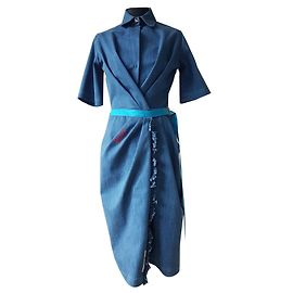 Vionnet Vestidos Azul