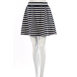 Autre Marque Gonna a righe MADS Norgaard Bianca e Blu Bianco Blu