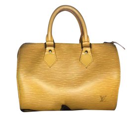 Louis Vuitton-Louis Vuitton Speedy 25 mostarda amarela-Amarelo