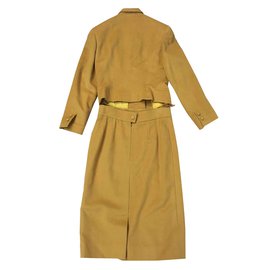 Hermès-Skirt suit-Mustard