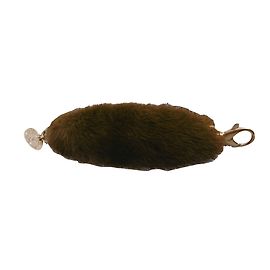 Yves Saint Laurent Mink Fur Bracelet Bag Charm Brown