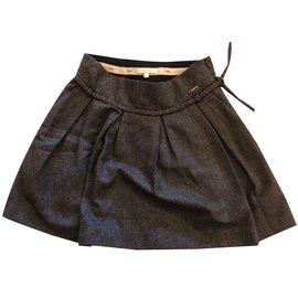Chloé-Dark grey skirt-Gris anthracite