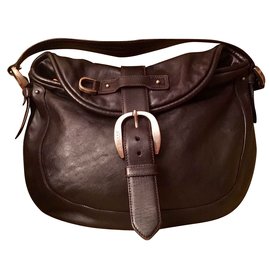 Bally-Leather bag Val. 800 Eur-Dark brown