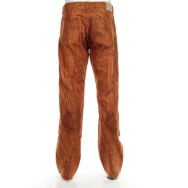 Gianfranco Ferré-waist 44 cm, outer leg length 114 cm.-Orange