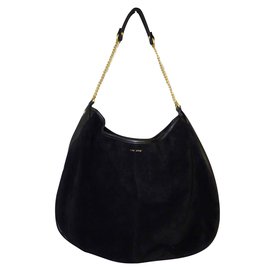 One step-Handbags-Black,Golden