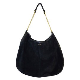 One step-Handbags-Black,Golden