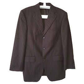 Windsor Wool Blazer Striped Brown Beige Red Brown Multiple colors Beige Dark red